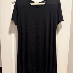 Simply Southern Black Short Sleeve Tee Dress